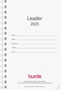 Kalender 2025 Leader refill