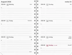 Kalender 2026 Leader svart plast