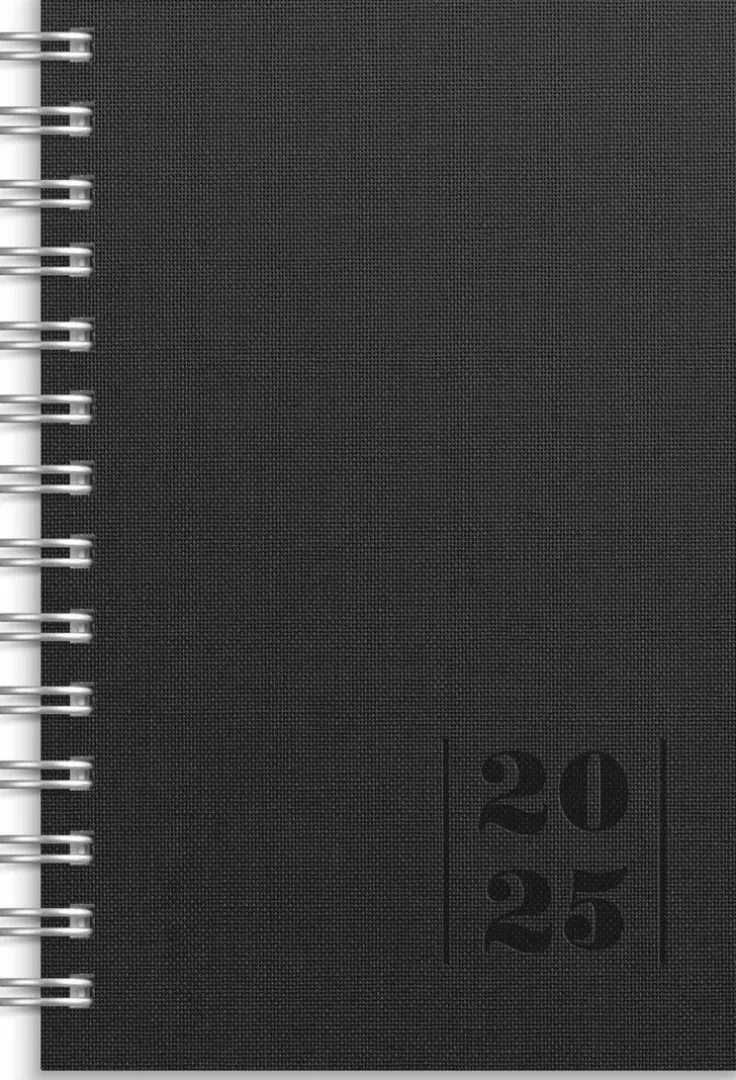Kalender 2025 Leader Textile svart