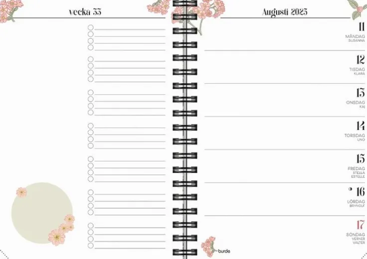 Kalender 2025 Life Planner Floral