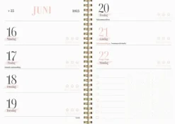 Kalender 2025 Life Planner Pink horisontell