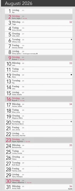 Kalender 2026 Liten Bordskalender Elegant