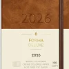 Kalender 2026 Liten Veckokalender Forma Deluxe brun