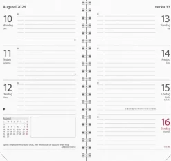 Kalender 2026 Master svart plast