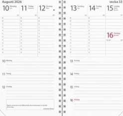 Kalender 2026 Minister svart plast