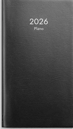 Kalender 2026 Plano svart plast