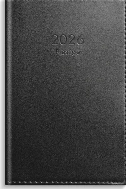 Kalender 2026 Prestige svart skinn