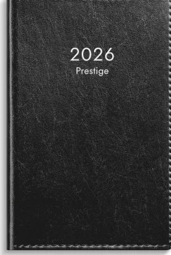 Kalender 2026 Prestige svart konstläder inb