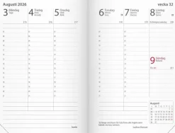 Kalender 2026 Prestige svart konstläder inb