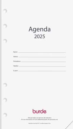 Kalender 2025 Regent kalendersats Agenda