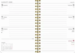 Kalender 2025-2026 Senator A6 småblom