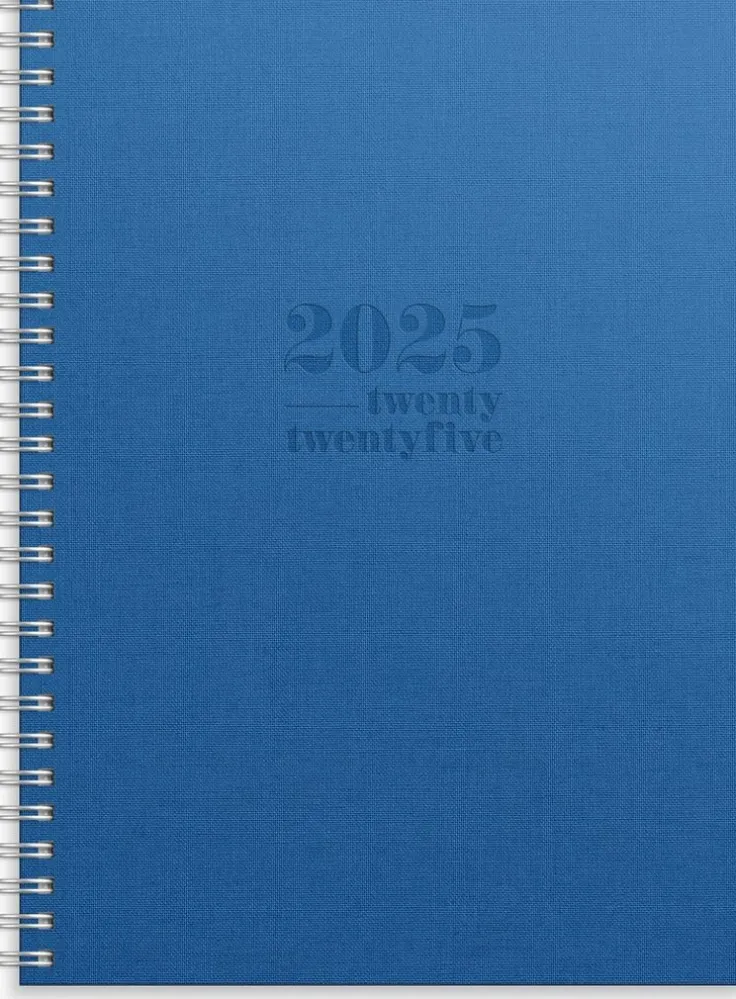Kalender 2025 Senator A5 textil blå