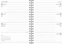 Kalender 2025-2026 Senator A6 Textile grön