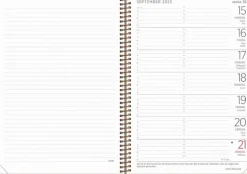 Kalender 2025 Stor Veckokalender Twist beige