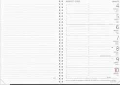 Kalender 2025 Stor Veckokalender svart plast