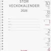 Kalender 2026 Stor Veckokalender refill