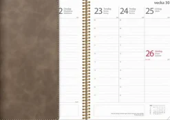 Kalender 2025-2026 Study A5 Twist mocca