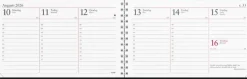 Kalender 2026 Veckokalendern svart konstläder