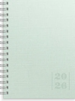 Kalender 2026 Weekly A6 Textile grön