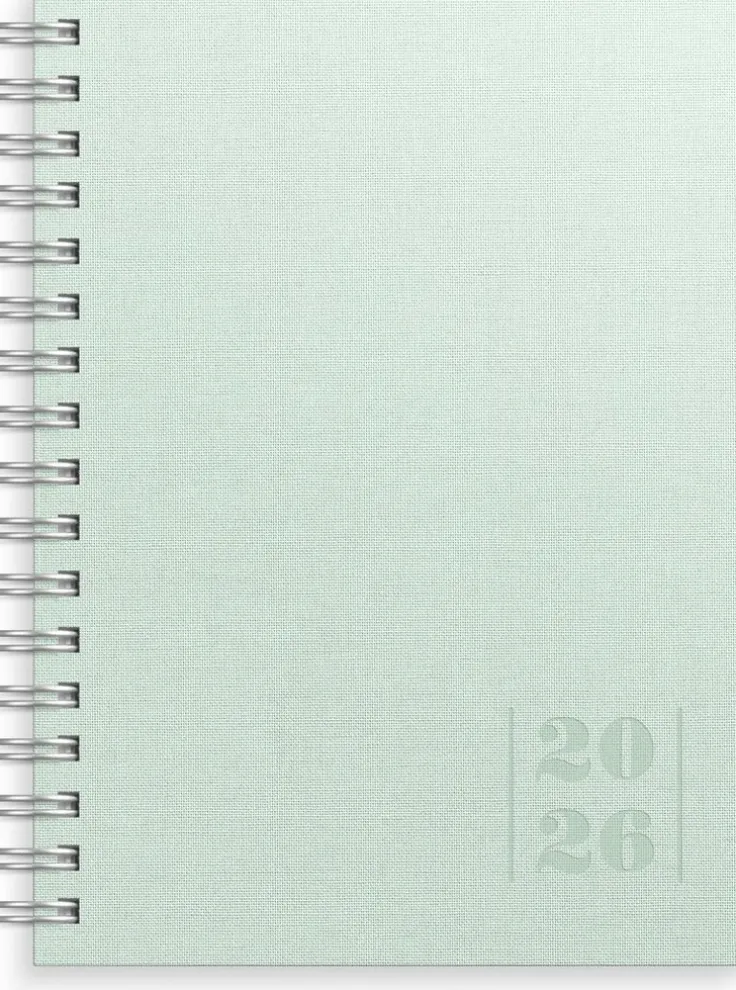 Kalender 2026 Weekly A6 Textile grön