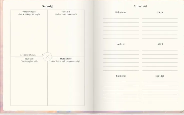 Kalender Planera ditt drömliv