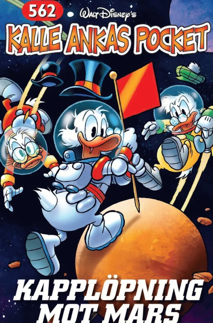 Kalle Ankas Pocket 562. Kapplöpning mot mars