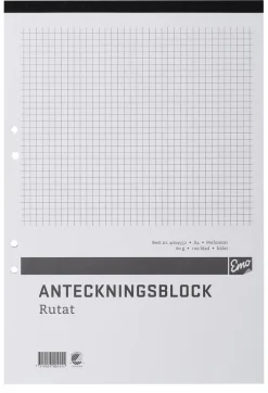Klammerblock A4 rutad