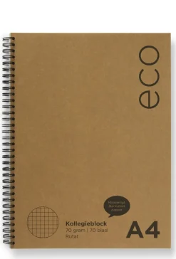 Kollegieblock A4 rutat ECO