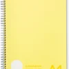 Kollegieblock A4 rutat gul