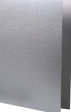 Kort A7 dubbla stående 5-pack silver