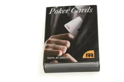 Kortlek Poker 100% plast blå
