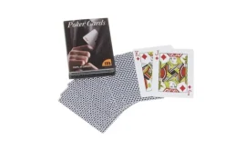 Kortlek Poker 100% plast blå