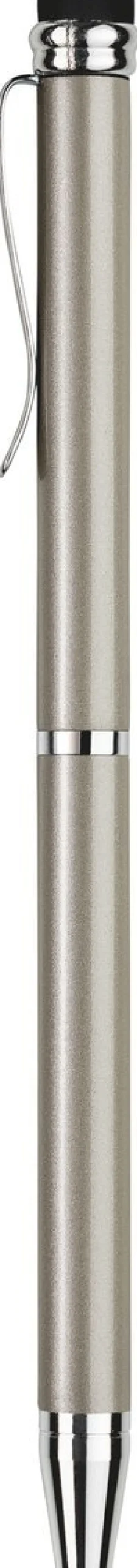 Kulspetspenna mini touch metallic ljusgrå