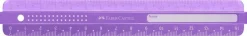 Linjal 15cm Anti-break lila, rosa, turkos