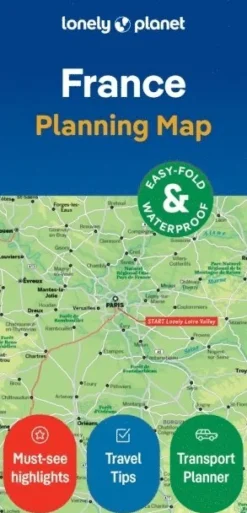 Lonely Planet France Planning Map
