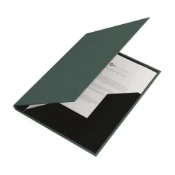 Mapp A4 Paulina canvas grön