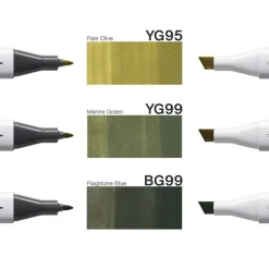 Marker Copic Classic Designer Collection 3-pack - Deep forest tints
