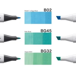 Marker Copic Classic Designer Collection 3-pack - Clear water tints