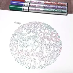 Markerpenna DecoColor Color Outliner grön/silver