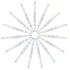 Markerpenna Zebra Mildliner Brush 10 färger