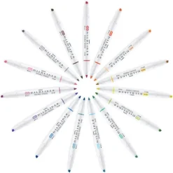 Markerpenna Zebra Mildliner dubbelspets 15 färger