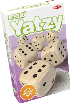 Maxi Yatzy med trätärningar