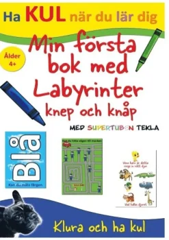 Min första bok med labyrinter, knep och knåp - med Supertuben Tekla