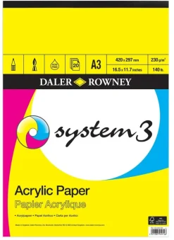 Målarblock A3 för akrylfärg