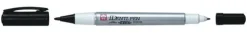 Märkpenna Identi Pen dubbelspetsig svart