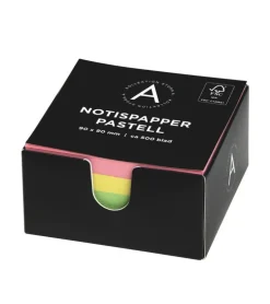 Notisblock 9x9cm pastell