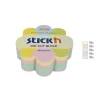 Notisblock 67x67mm 250 blad blomma 5 pastellfärger