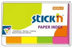 Notisflik 19x50mm papper 4 neonfärger