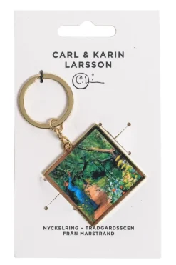 Nyckelring - Carl och Karin Larsson : Trädgårdsscen från Marstrand
