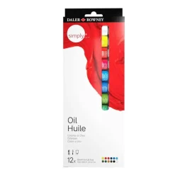 Oljefärgsset Simply 12ml 12 färger